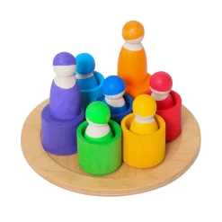 HOPTOYS Jeux D'Imagination*Mes Petits Lutins En Bois Par 7