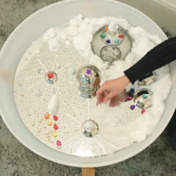 HOPTOYS Jeux Éducatifs Sensoriels*Miroir Bac D'Exploration Rond