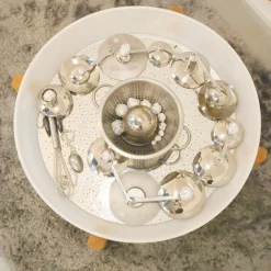 HOPTOYS Jeux Éducatifs Sensoriels*Miroir Bac D'Exploration Rond
