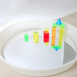 HOPTOYS Jeux Éducatifs Sensoriels*Miroir Bac D'Exploration Rond