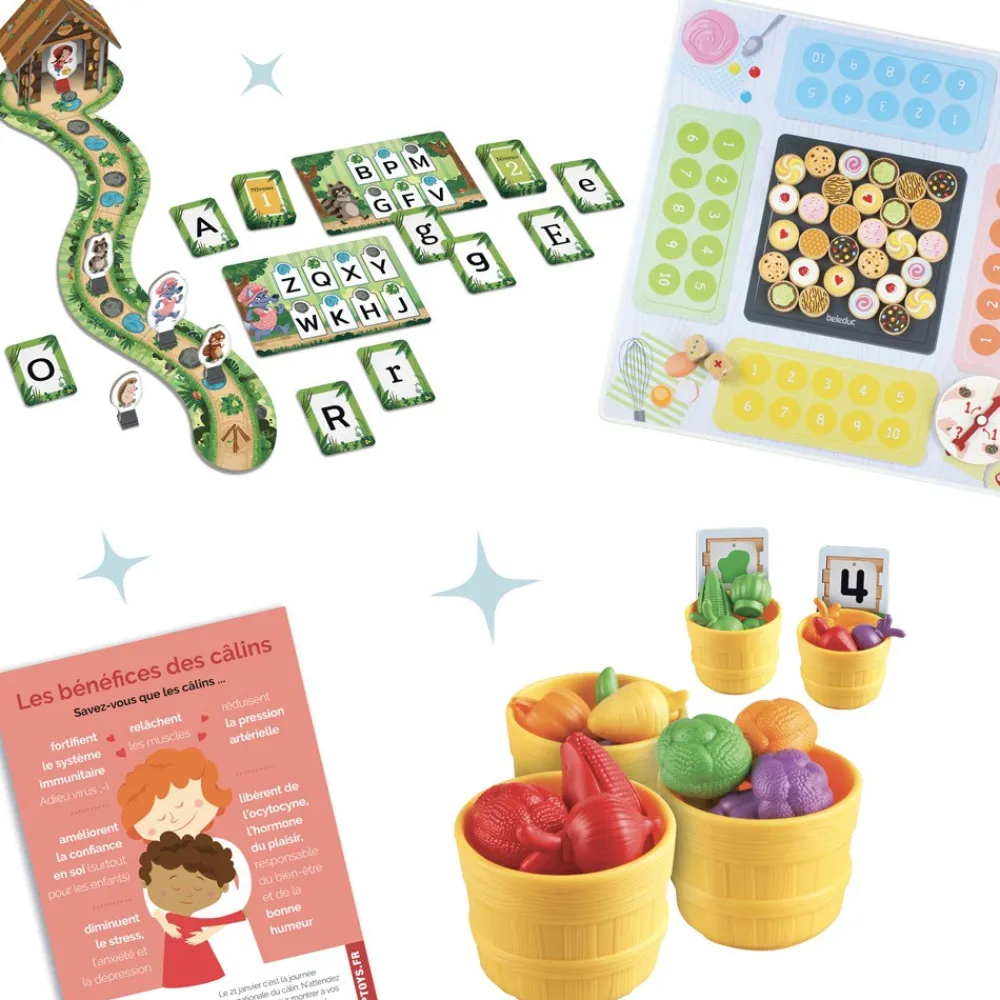 HOPTOYS Mathématiques, Formes & Couleurs*Mon Kit - Premiers Apprentissages