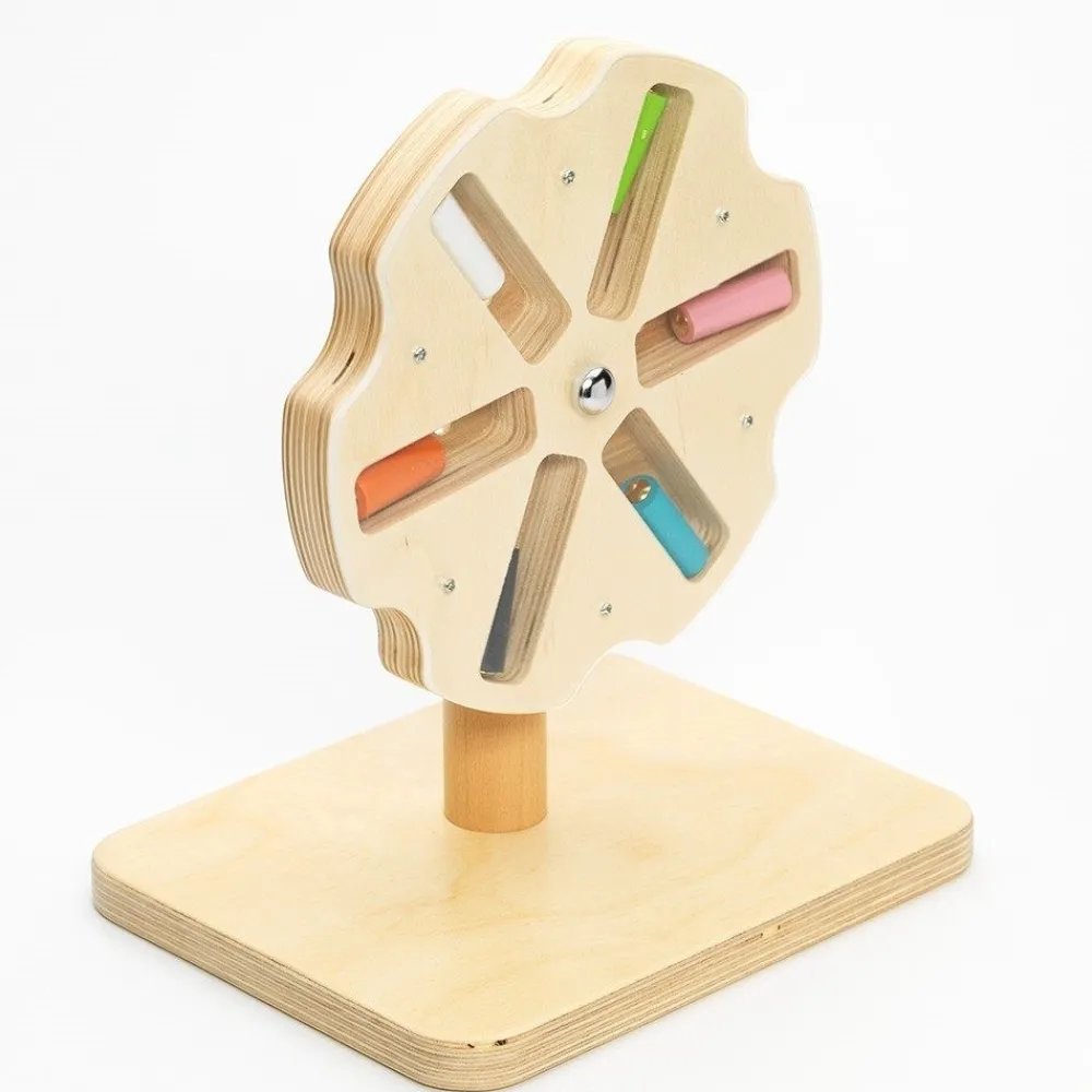 HOPTOYS Stimulation Sensorielle*Moulin En Bois - Hexagonal