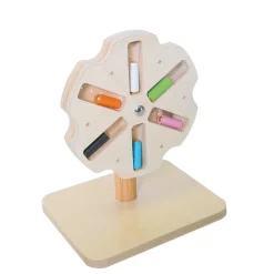 HOPTOYS Stimulation Sensorielle*Moulin En Bois - Hexagonal