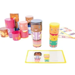 HOPTOYS Éducation À La Diversité<My Family Builders: Blocs De Construction Magnetiques
