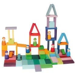 HOPTOYS Matériel Montessori & Reggio*Nuancier En Bois De Construction