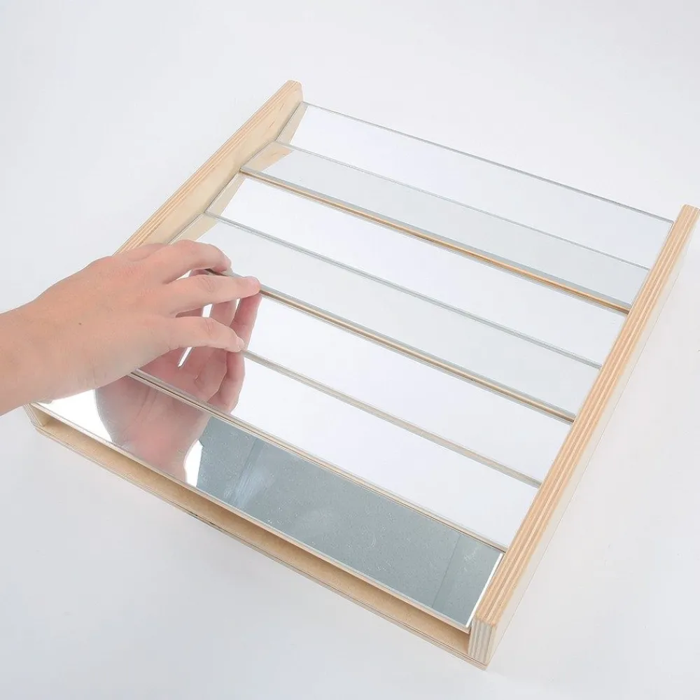 HOPTOYS Stimulation Tactile*Panneau Sensoriel Miroir Mobile