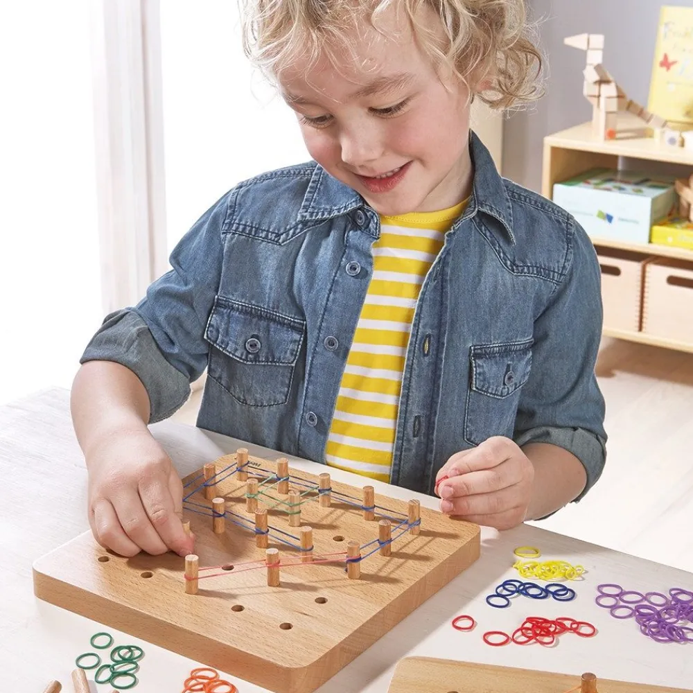 HOPTOYS Travailler La Motricité Fine<Panneaux Bois A Enficher Par 3