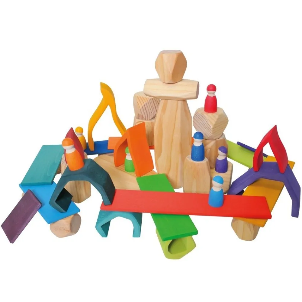 HOPTOYS Les Praxies<Panneaux De Construction Arc-En-Ciel