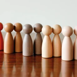 HOPTOYS Montessori Pour Tous<Personnages Bois Par 10