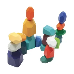 HOPTOYS Jouets Sensoriels<Pierres A Empiler En Bois X 21