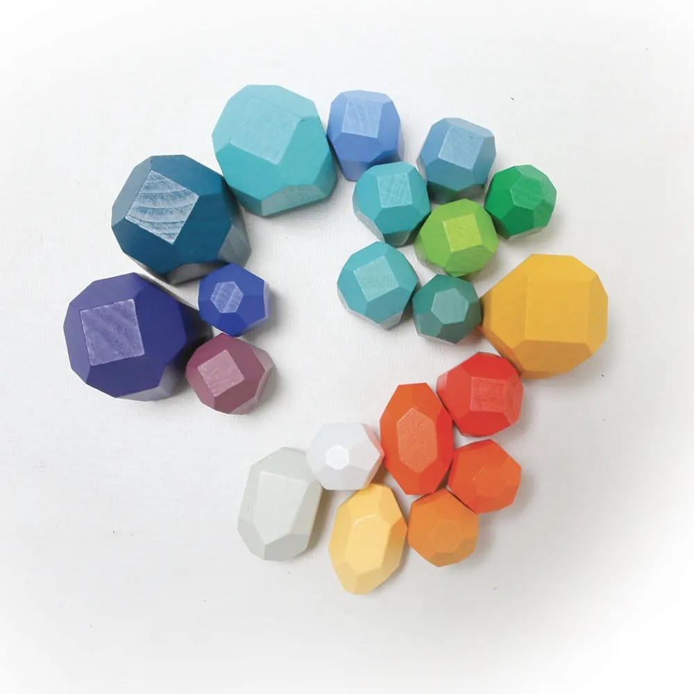 HOPTOYS Jouets Sensoriels<Pierres A Empiler En Bois X 21