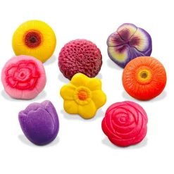 HOPTOYS Fidgets*Pierres Fleurs Sensorielles X 8