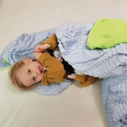 HOPTOYS Stimulation Proprioceptive<Plaid Leste Molletonne