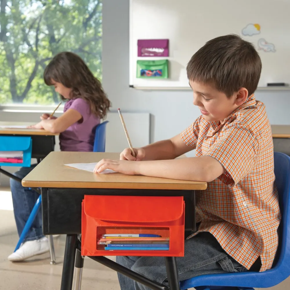 HOPTOYS Espace Bureau Ergonomique*Pochettes De Rangement Aimantees