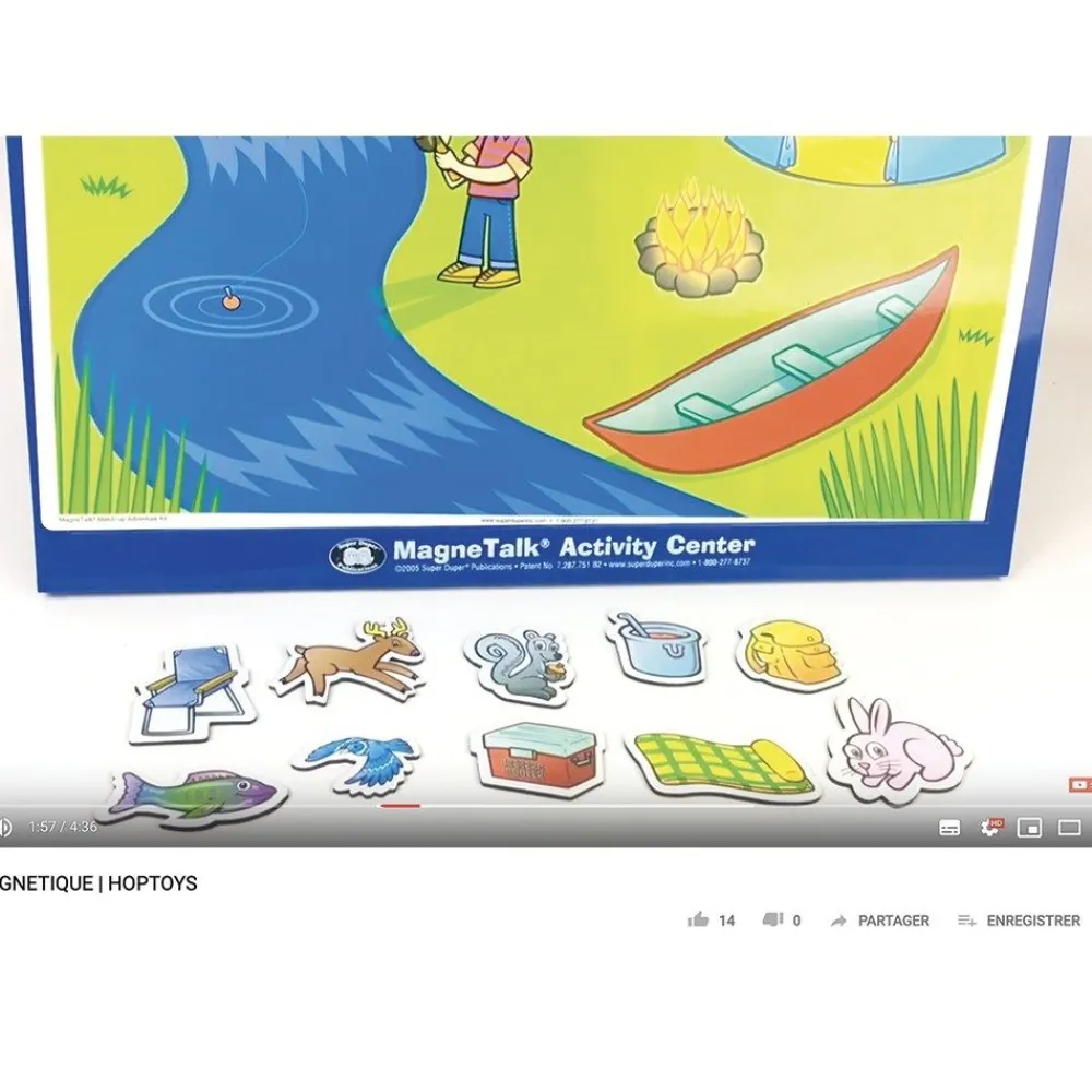 HOPTOYS Langage & Communication*Pupitre Magnetique