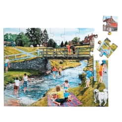 HOPTOYS Idees Cadeaux Pour Une Personne A Haut Potentiel*Puzzle Ergonomique Riviere - 35 Pieces