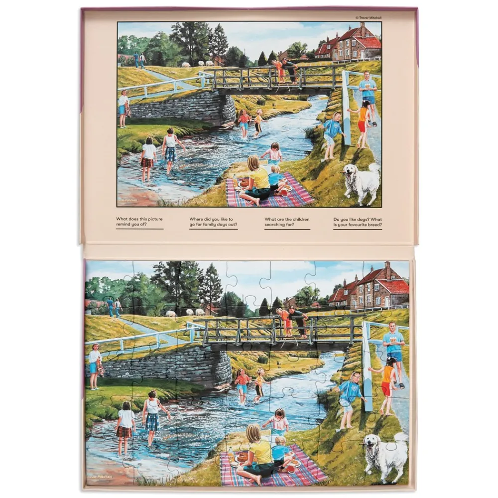 HOPTOYS Idees Cadeaux Pour Une Personne A Haut Potentiel*Puzzle Ergonomique Riviere - 35 Pieces
