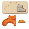 HOPTOYS 1er Éveil<Puzzle Famille Chat