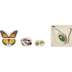 HOPTOYS Jeux Éducatifs*Puzzle Multi Niveau Papillon