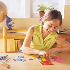 HOPTOYS Raisonnement Logico-Mathematique<Rainbow Fraction : Carres D'Apprentissage