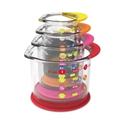 HOPTOYS Dyscalculie*Rainbow Fraction : Tasses A Mesurer - Liquide X 4