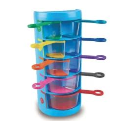 HOPTOYS Dyscalculie*Rainbow Fraction : Tasses A Mesurer X 9
