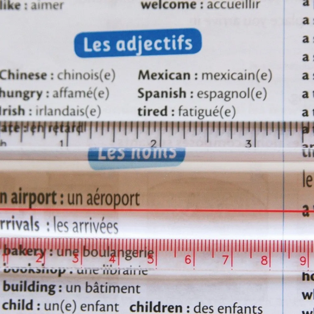HOPTOYS Dyslexie*Regle Loupe