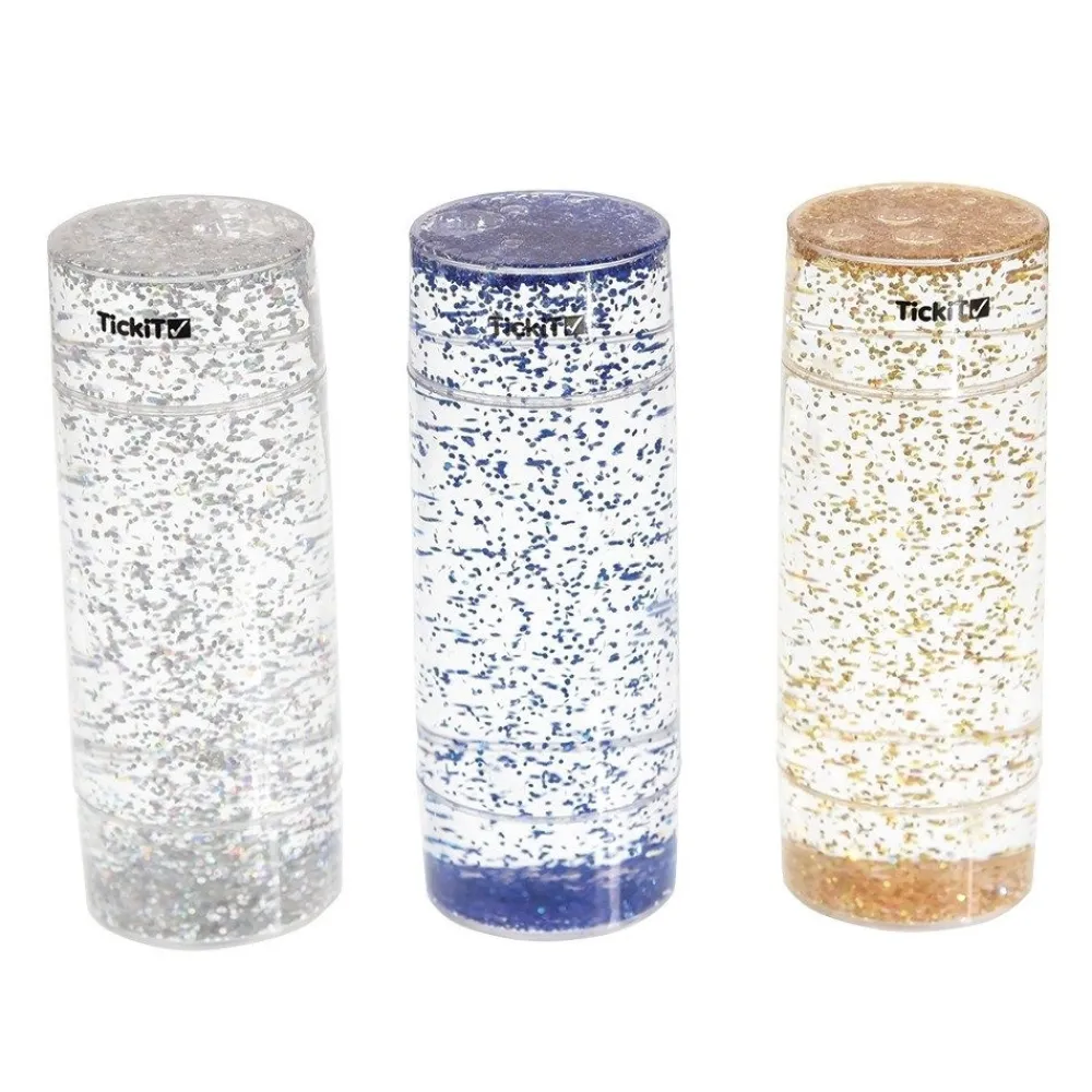 HOPTOYS Stimulation Sensorielle*Sabliers Tempete De Paillettes – Lot De 3