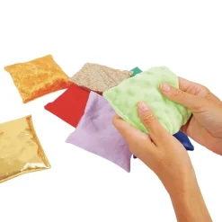 HOPTOYS Idees Cadeaux Pour Une Personne Avec Un Handicap Visuel*Sacs Sensoriels Differentes Textures - Lot De 8