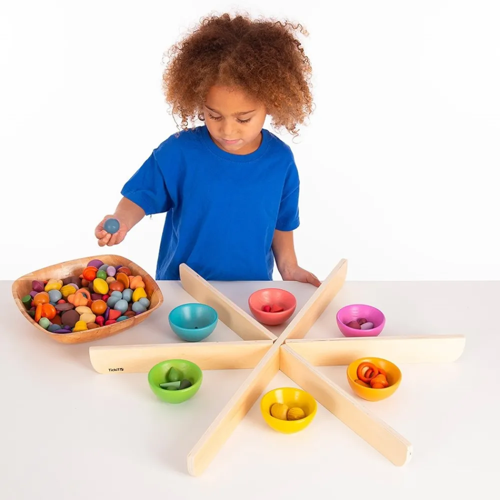 HOPTOYS Produits Lumineux Et Contrastes*Separateurs En Bois Table De Decouverte Lumineuse