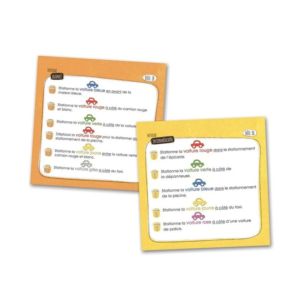 HOPTOYS Lexique, Imagerie, Langage Oral<Stationne Tes Voitures