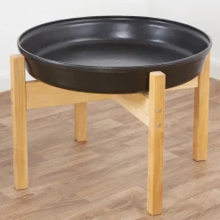 HOPTOYS 1er Éveil<Support Bois Bac D'Exploration Rond