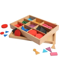 HOPTOYS Dyslexie*Symboles Grammaticaux Montessori Avec Boite De Rangement