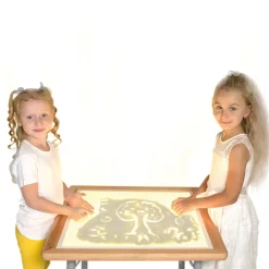 HOPTOYS Jeux Éducatifs Sensoriels*Table Lumineuse Avec Pieds Reglables