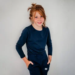 HOPTOYS Vêtements Besoins Spécifiques*T-Shirt Enfant Ultra Doux Manches Longues - Bleu