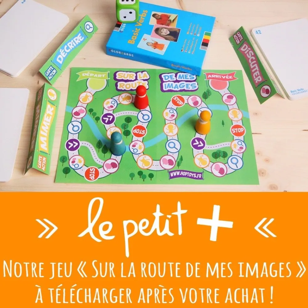 HOPTOYS Lexique, Imagerie, Langage Oral<Verbes - Colorcards