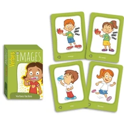 HOPTOYS Lexique, Imagerie, Langage Oral<Verbes En Images - Verbes Faciles