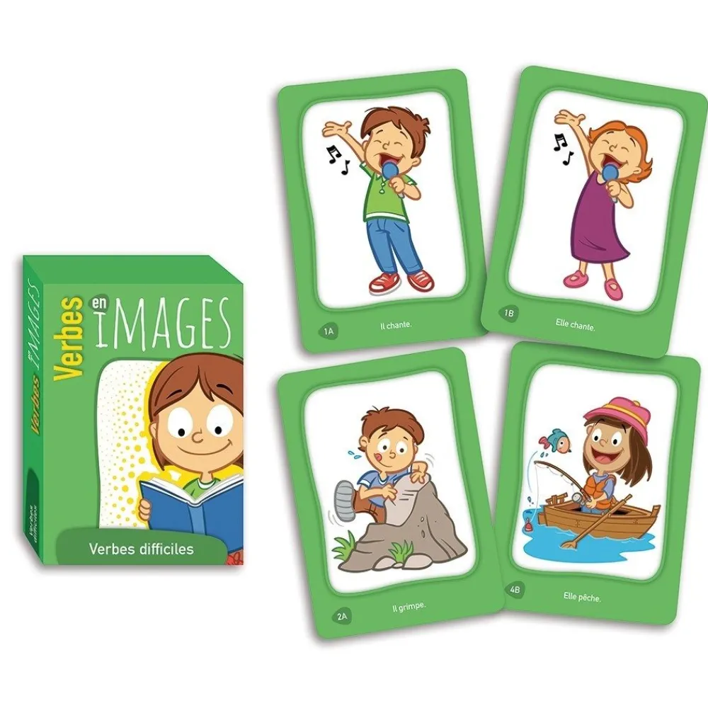 HOPTOYS Lexique, Imagerie, Langage Oral<Verbes En Images -Verbes Difficiles