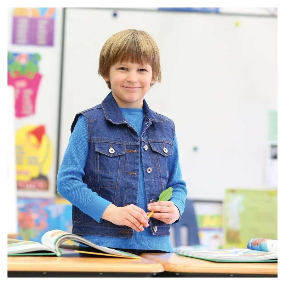 HOPTOYS Apprendre A S'Autoreguler*Veste En Jean Sans Manche Lestee