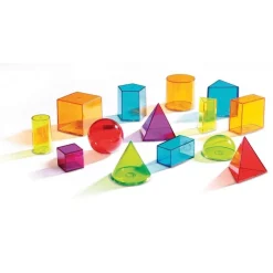 HOPTOYS Stimulation Tactile*Volumes Geometriques Transparents