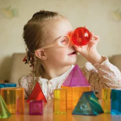 HOPTOYS Stimulation Tactile*Volumes Geometriques Transparents